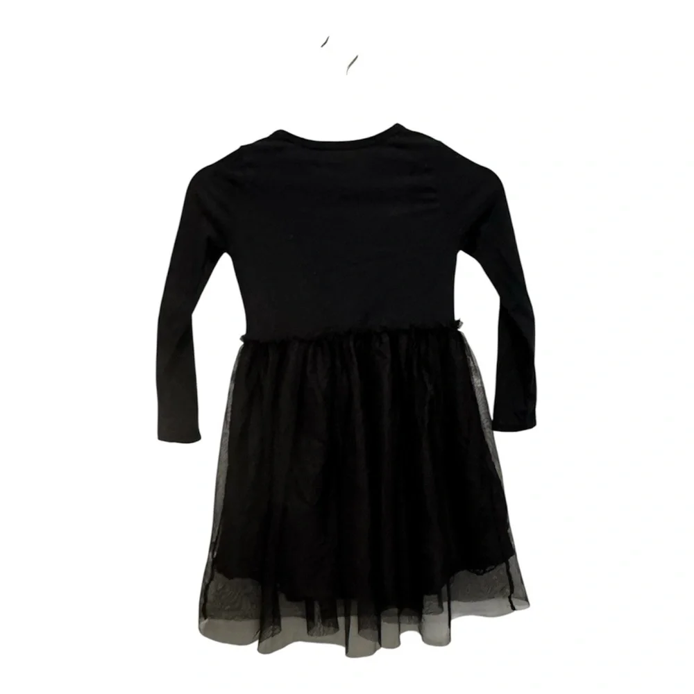 H&M Minnie Mouse Girls Tulle Dress 6X/7 Black Red Bow Disney Tutu - Picture 5 of 5